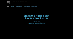 Desktop Screenshot of eleventhhourfarm.com